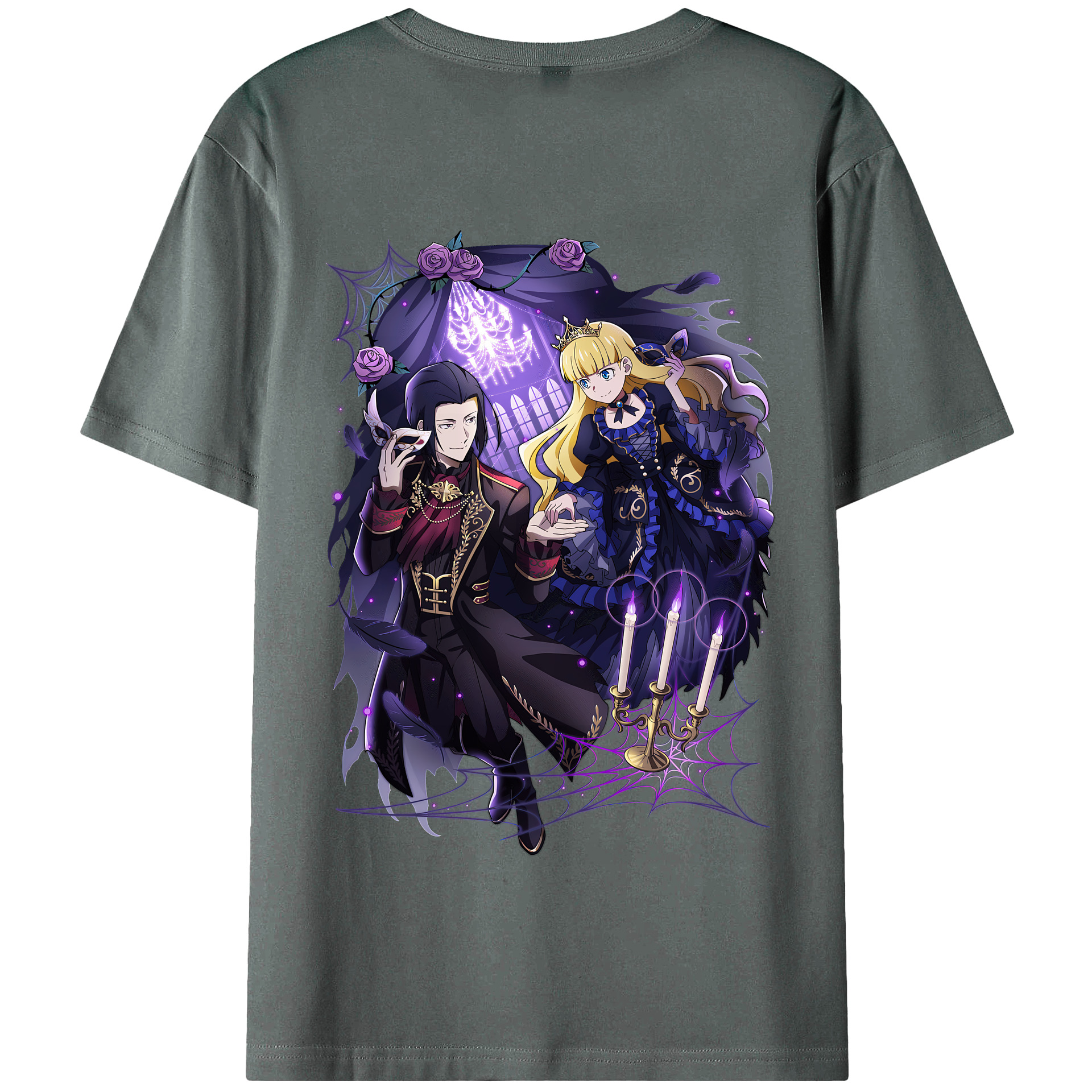 （画像用） 文豪ストレイドッグス Bungo Stray Dogs 綿100％半袖Tシャツ（背面プリント）